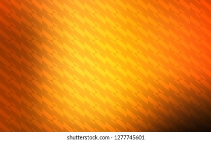 Dark Orange vector pattern with sharp lines. Glitter abstract illustration with colorful sticks. Template for your beautiful backgrounds.