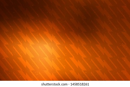 Dark Orange vector pattern with sharp lines. Blurred decorative design in simple style with lines. Pattern for ad, booklets, leaflets.