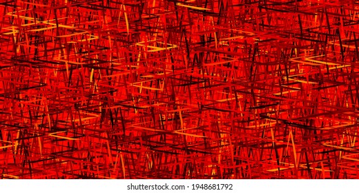 Dark Orange vector pattern with sharp lines. Glitter abstract illustration with colorful sticks. Smart design for your business advert.