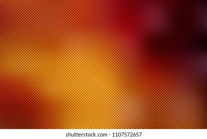 Dark Orange vector pattern with spheres. Illustration with set of shining colorful abstract circles. Pattern can be used as texture of wallpapers.
