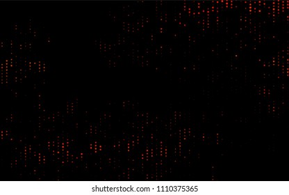 Dark Orange vector  pattern with spheres. Glitter abstract illustration with blurred drops of rain. New design for ad, poster, banner of your website.