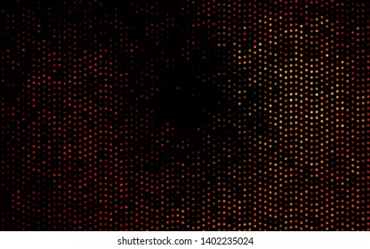 Dark Orange vector pattern with spheres. Beautiful colored illustration with blurred circles in nature style. Pattern for ads, booklets.
