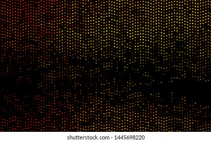 Dark Orange vector pattern with spheres. Glitter abstract illustration with blurred drops of rain. Template for your brand book.