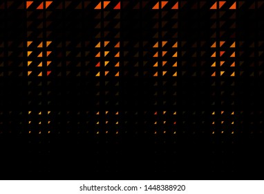 Dark Orange vector pattern with spheres. Blurred decorative design in abstract style with bubbles. Design for posters, banners.