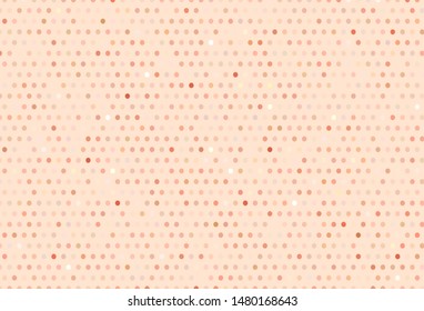 Dark Orange vector pattern with spheres. Beautiful colored illustration with blurred circles in nature style. New template for your brand book.