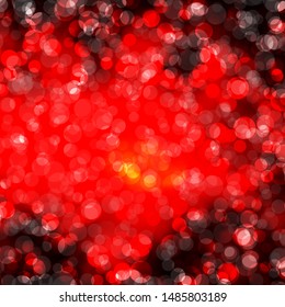Dark Orange vector pattern with spheres. Abstract decorative design in gradient style with bubbles. New template for a brand book.
