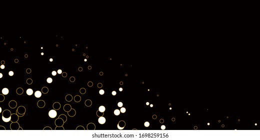 Dark Orange vector pattern with spheres. Modern abstract illustration with colorful circle shapes. Pattern for booklets, leaflets.