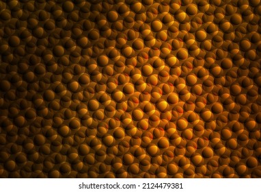 Dark Orange vector pattern with spheres. Illustration with set of shining colorful abstract circles. Design for poster, banner of websites.