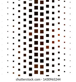 Dark Orange vector pattern in square style. Modern design with rectangles in abstract style. Design for your business promotion.