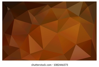 Dark Orange vector Pattern.  triangular template. Geometric sample. Repeating routine with triangle shapes. New texture for your design. Pattern can be used for background.