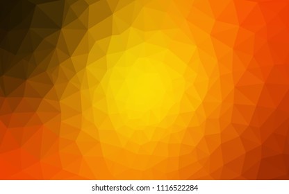 Dark Orange vector Pattern.  triangular template. Geometric sample. Repeating routine with triangle shapes. New texture for your design. Pattern can be used for background.