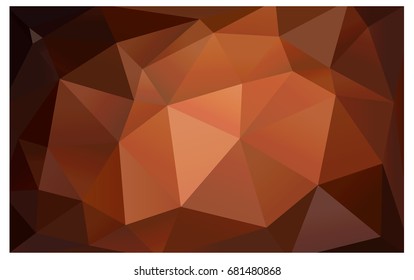 Dark Orange vector Pattern.  triangular template. Geometric sample. Repeating routine with triangle shapes. New texture for your design. Pattern can be used for background.