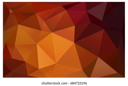 Dark Orange vector Pattern.  triangular template. Geometric sample. Repeating routine with triangle shapes. New texture for your design. Pattern can be used for background.