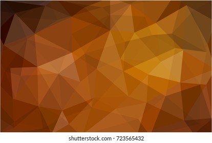 Dark Orange vector Pattern.  triangular template. Geometric sample. Repeating routine with triangle shapes. New texture for your design. Pattern can be used for background.