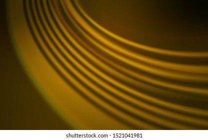 Dark Orange vector pattern with wry lines. Glitter abstract illustration with wry lines. Pattern for your business design.