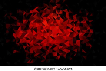 Dark Orange vector polygon abstract pattern. Creative illustration in halftone style with gradient. Brand-new design for your business.