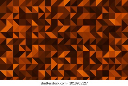 Dark Orange vector polygon abstract background. Geometric illustration in Origami style with gradient.  A new texture for your design.