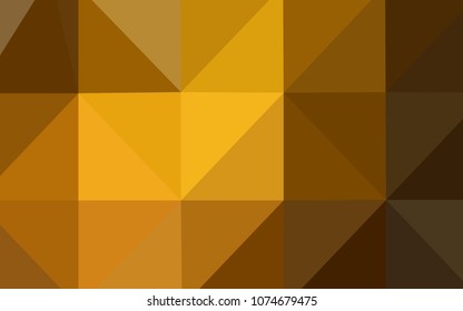 Dark Orange vector polygon abstract layout. Creative illustration in halftone style with gradient. A completely new template for your business design.