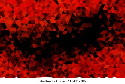 Dark Orange vector polygon abstract pattern. Shining colored illustration in a Brand new style. The textured pattern can be used for background.