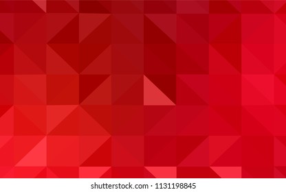 Dark Orange vector polygon abstract backdrop. Triangular geometric sample with gradient.  New template for your brand book.