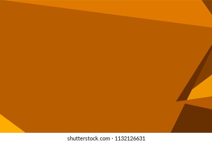 Dark Orange vector polygon abstract pattern. A completely new color illustration in a vague style. The elegant pattern can be used as part of a brand book.