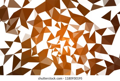 Dark Orange vector polygon abstract background. Colorful illustration in abstract style with triangles. Brand new design for your business.