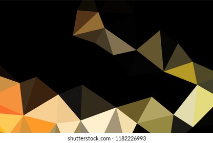 Dark Orange vector polygon abstract background. Shining colored illustration in a Brand new style. The textured pattern can be used for background.