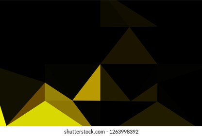 Dark Orange vector polygon abstract layout. Colorful abstract illustration with gradient. The template can be used as a background for cell phones.