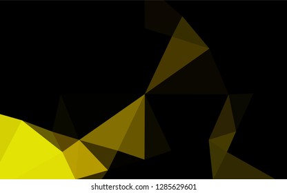Dark Orange vector polygon abstract layout. Colorful illustration in abstract style with gradient. The template can be used as a background for cell phones.