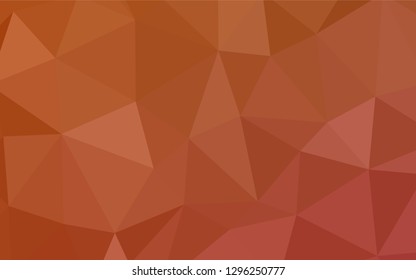 Dark Orange vector polygon abstract layout. Colorful abstract illustration with triangles. Textured pattern for your backgrounds.