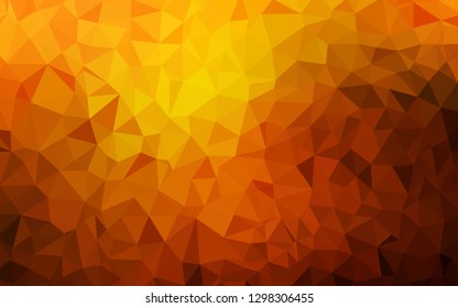 Dark Orange vector polygon abstract layout. A sample with polygonal shapes. Triangular pattern for your design. Dark Orange vector polygon abstract layout. A sample with polygonal shapes. Triangular pattern for your design.
