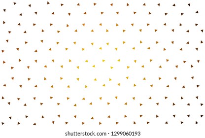 Dark Orange vector  polygon abstract background. Triangular geometric sample with gradient.  Best triangular design for your business.