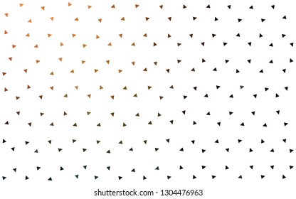 Dark Orange vector  polygon abstract background. Creative illustration in halftone style with triangles. New template for your brand book.