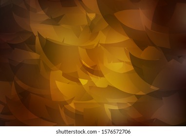 Dark Orange vector polygon abstract backdrop. Colorful illustration in abstract style with triangles. Template for cell phone's backgrounds.