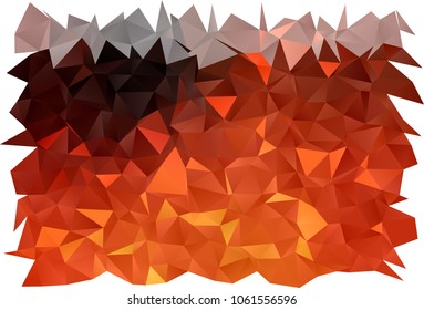 Dark Orange vector polygonal background. A vague abstract illustration with gradient. The elegant pattern can be used as part of a brand book.