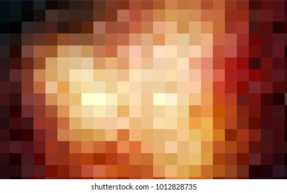 Dark Orange vector polygonal illustration consisting of rectangles. Rectangular design for your business. Creative geometric background in origami style with gradient.