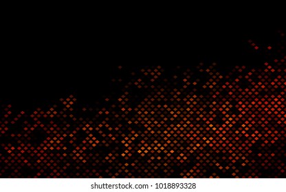 Dark Orange vector polygonal illustration consisting of rectangles. Rectangular design for your business. Creative geometric background in origami style with gradient.