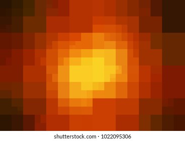 Dark Orange vector polygonal illustration, which consist of rectangles. Rectangular pattern for your business design. Geometric background in Origami style with gradient. 