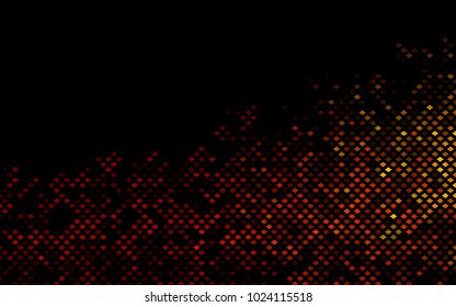 Dark Orange vector polygonal illustration, which consist of rectangles. Rectangular pattern for your business design. Geometric background in Origami style with gradient. 