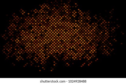 Dark Orange vector polygonal illustration, which consist of rectangles. Rectangular pattern for your business design. Geometric background in Origami style with gradient. 