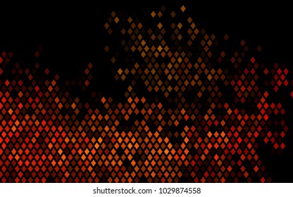 Dark Orange vector polygonal illustration consisting of rectangles. Rectangular design for your business. Creative geometric background in origami style with gradient.