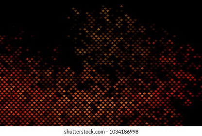 Dark Orange vector polygonal illustration consisting of rectangles. Rectangular design for your business. Creative geometric background in origami style with gradient.