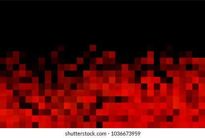 Dark Orange vector polygonal illustration consisting of rectangles. Rectangular design for your business. Creative geometric background in origami style with gradient.