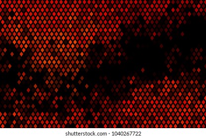 Dark Orange vector polygonal illustration consisting of rectangles. Rectangular design for your business. Creative geometric background in origami style with gradient.