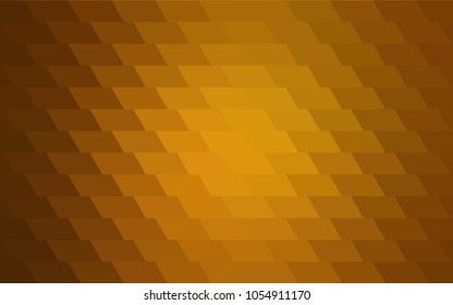 Dark Orange vector polygonal illustration consisting of rectangles. Rectangular design for your business. Creative geometric background in origami style with gradient.