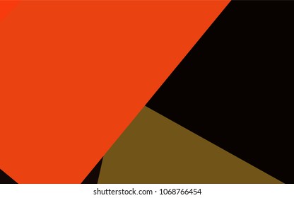 Dark Orange vector polygonal illustration, which consist of rectangles. Rectangular pattern for your business design. Geometric background in Origami style with gradient. 