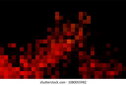 Dark Orange vector polygonal illustration, which consist of rectangles. Rectangular pattern for your business design. Geometric background in Origami style with gradient. 
