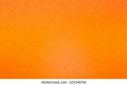 Dark Orange vector polygonal illustration, which consist of hexagons. Hexagonal design for your business. Creative geometric background in Origami style with gradient