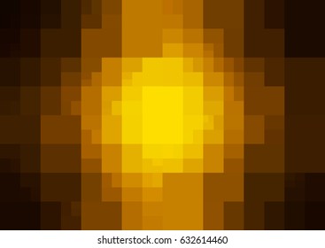 Dark Orange vector polygonal illustration, which consist of rectangles. Rectangular design for your business. Creative geometric background in Origami style with gradient