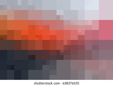 Dark Orange vector polygonal illustration, which consist of rectangles. Rectangular pattern for your business design. Geometric background in Origami style with gradient. 